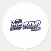 I Love BIG BAND music Sticker