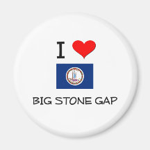 I Love Big Stone Gap Virginia Refrigerator Magnet