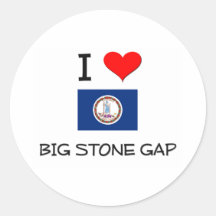 I Love Big Stone Gap Virginia Stickers