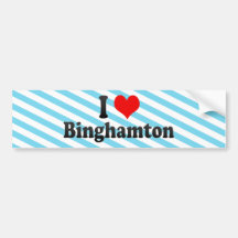 I Love Binghamton, United States Bumper Stickers
