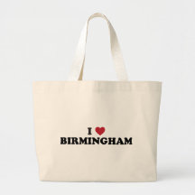 I love Birmingham Alabama Tote Bags