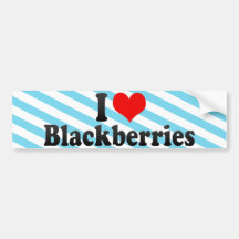 I Love Blackberries Bumper Stickers