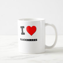 I Love Blackberries Coffee Mug