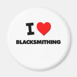 I Love Blacksmithing Refrigerator Magnets