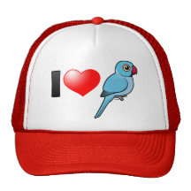 I Love Blue Indian Ringnecks Trucker Hat