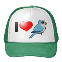 I Love Blue Quakers Mesh Hats