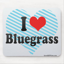 I Love Bluegrass Mouse Pad
