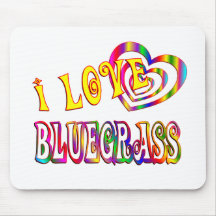 I LOVE BLUEGRASS MOUSEMAT