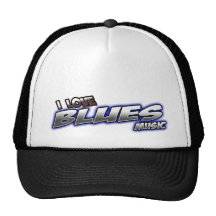 I Love BLUES music Hat