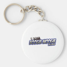 I Love Boogie Woogie BLUES music Keychain
