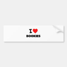 I Love Bookies Bumper Sticker