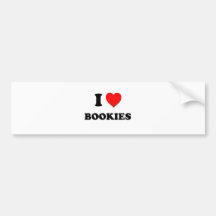 I Love Bookies Bumper Stickers