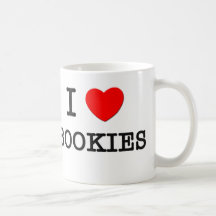 I Love Bookies Coffee Mugs