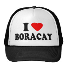 I Love Boracay Hats