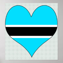 I Love Botswana Print