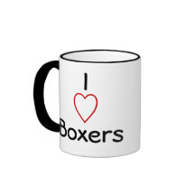 I love Boxers Coffee Mugs
