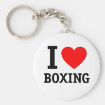I Love Boxing Key Chain