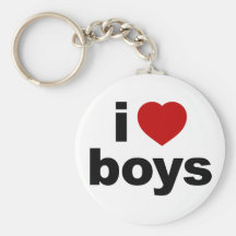 I Love Boys Keychain