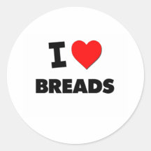 I Love Breads ( Food ) Stickers