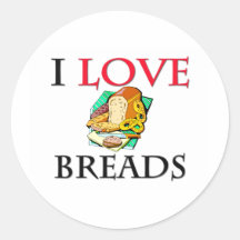 I Love Breads Sticker