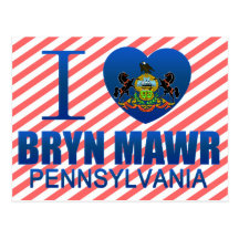 I Love Bryn Mawr, PA Postcards