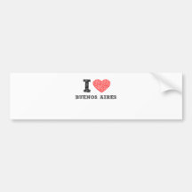 I Love Buenos Aires Bumper Sticker
