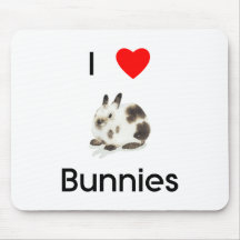 I love bunnies Mousepad