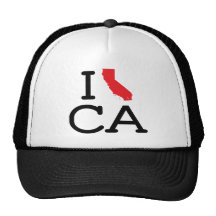 I Love CA - State - Hat