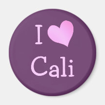 I Love Cali Fridge Magnets