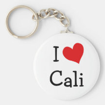 I Love Cali Keychains