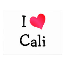 I Love Cali Postcards