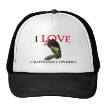 I Love California Condors Hat