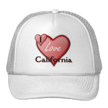 I Love California Mesh Hat