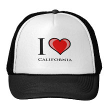 I Love California Mesh Hat