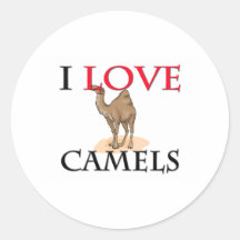 I Love Camels Sticker