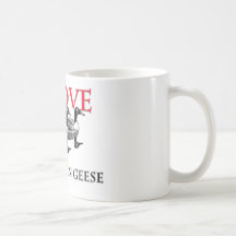 I Love Canadian Geese Mug