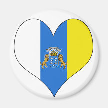 I Love Canary Islands Refrigerator Magnet