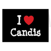 I love Candis heart T-Shirt Greeting Card