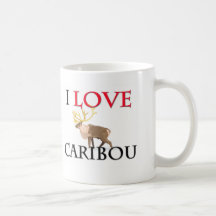 I Love Caribou Mugs