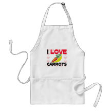 I Love Carrots Aprons