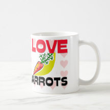 I Love Carrots Coffee Mug