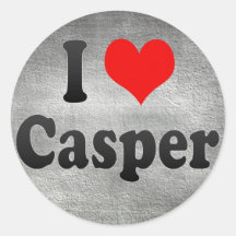 I Love Casper, United States Sticker