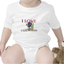 I Love Cassowaries Tee Shirt
