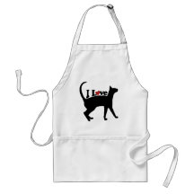 I Love Cats Aprons