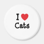 I love Cats heart custom personalised Refrigerator Magnets