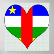 I Love Central African Republic Print