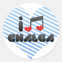 I Love Chalga Stickers