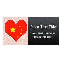 I Love China Picture Card