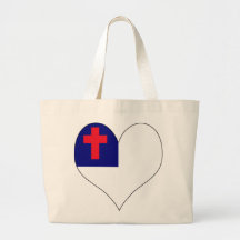I Love Christian Tote Bag