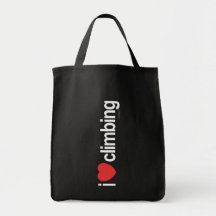 I Love Climbing Canvas Bag